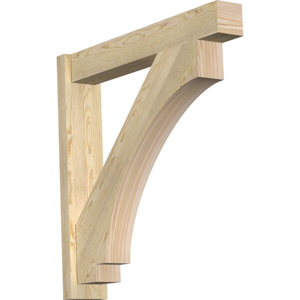 Ekena Millwork Imperial Block Rough Sawn Outlooker, Douglas Fir, 6"W x 34"D x 34"H OUT06X34X34IMP05RDF - main